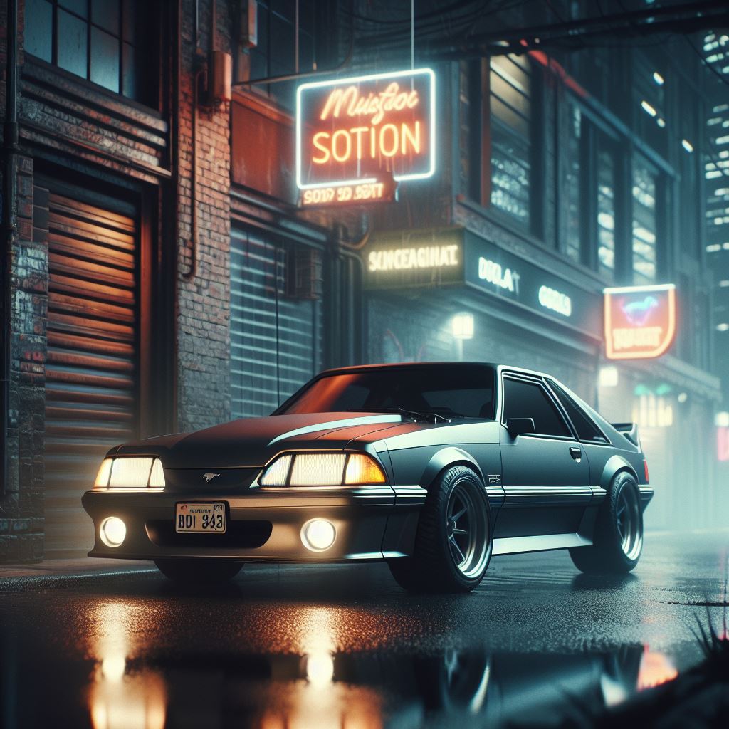 1988 Mustang automotive art